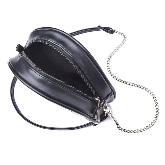 Alchemy Gothic Black Round Purse Pentagram Vegan - Picture 5 of 5